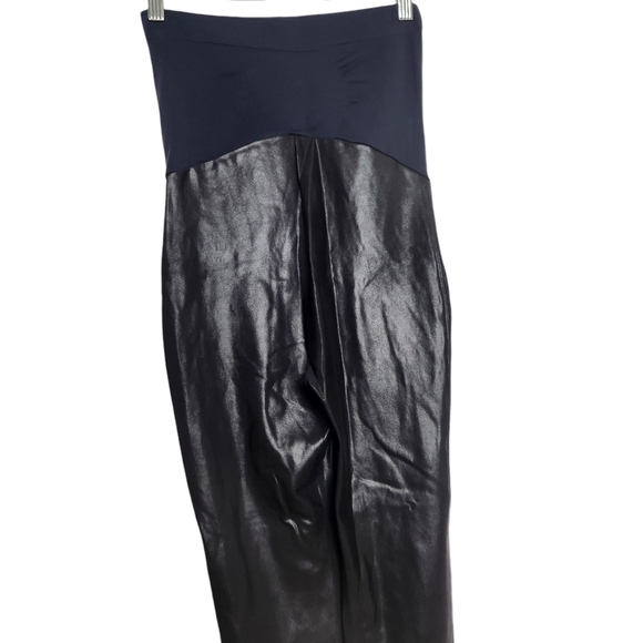 SPANX Faux Leather Leggings Mama Waistband - Picture 8 of 14